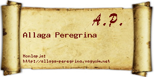 Allaga Peregrina névjegykártya